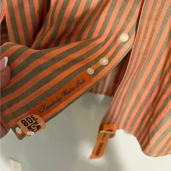 Robert Graham Shirt Men’s 2XL Striped Button Up Cotton Multicolor Long Sleeve - Picture 3 of 6